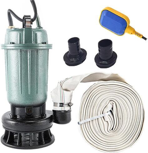 1HP Submersible Sewage Pump,220V-240V 4000GPH Sump Pump Dirty Clean Water Pump with Float Switch,2pc NPT connectors,for Pools,Garden,Pond,Irrigation,Flooded Areas in Kuwait