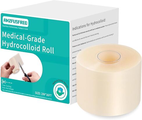 لفة غرواني مائي جديدة، ضمادات غرواني مائي مقاس 2 × 5 أقدام للعناية بالجروح، ضمادات تصحيح غرواني مائي من الدرجة الطبية مع ذاتية اللصق، مرنة ومقاومة للماء، حجم وشكل DIY (5 أقدام) in Kuwait