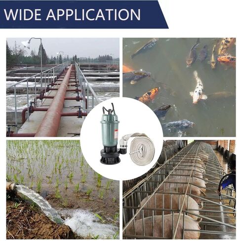 1HP Submersible Sewage Pump,220V-240V 4000GPH Sump Pump Dirty Clean Water Pump with Float Switch,2pc NPT connectors,for Pools,Garden,Pond,Irrigation,Flooded Areas in Kuwait