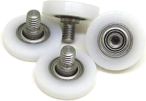 5 Pieces 12mm Diameter POM Bolt Pulley with M3 Thread BS68312-3C1L4M3 External Link Nylon Wheel 12xM3 Drawer Plastic Roller(OD13 x W4 x M4) in Saudi Arabia