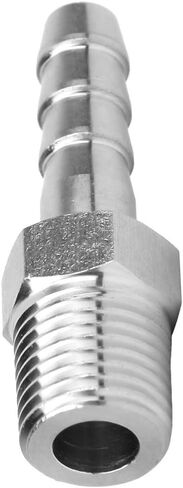 Oumefar الفولاذ المقاوم للصدأ BSPT ذكر الموضوع موصل اقتران سريع للمعدات الهوائية 1/4in Barb Joint 6mm 2PCS لتوصيل أنابيب الهواء (BSPT1 / 4-6mm) in Saudi Arabia