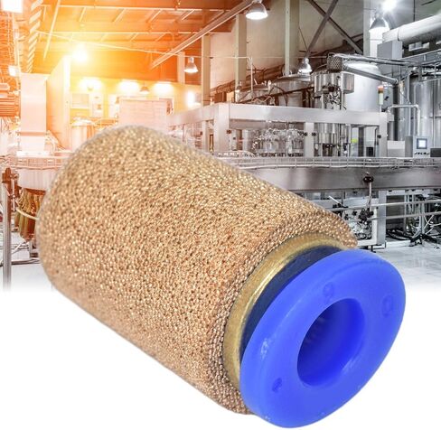 Air Filter, Noise Reduction Pneumatic Muffler Easy To Install Control Brass for Air Line Fitting for Solenoid Valves in Saudi Arabia