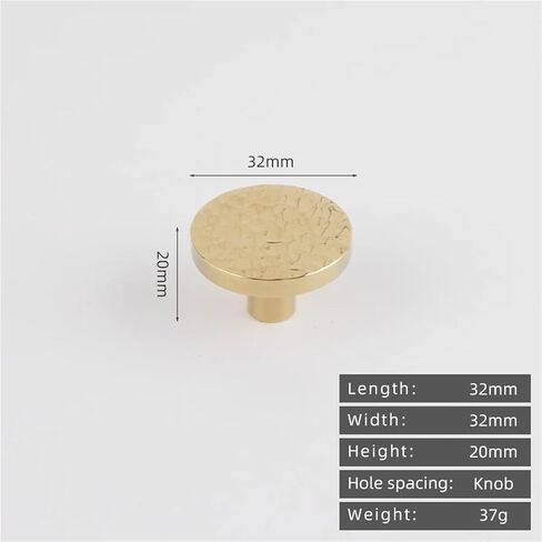 Solid Brass Hammer Patterned Long Handle Kitchen Drawer Circular 14.96 Inch Cabinet 1Pcs(3-32mm) in Saudi Arabia