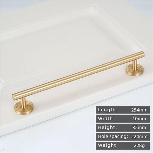 خزانة نحاسية صلبة بمقبض طويل أثاث الأجهزة درج ذهبي سحب 1 قطعة (CC-224) in Kuwait