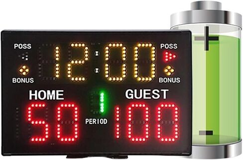 LED Digital Scoreboard Electronic Scoreboard, Ball Games Scoreboard & Timer Electronic Portable Digital Scoreboard, with Remote in Kuwait