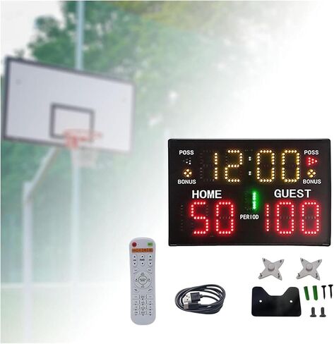 LED Digital Scoreboard Electronic Scoreboard, Ball Games Scoreboard & Timer Electronic Portable Digital Scoreboard, with Remote in Kuwait
