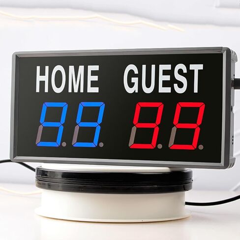 لوحة نتائج داخلية متعددة الرياضات مع جهاز تحكم عن بعد، لوحة نتائج رقمية LED، تعديل سطوع 5 مستويات، لكرة السلة، الكرة الطائرة، البيسبول، التنس، ألعاب بينج بونج in Kuwait