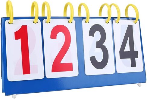 3/4 Scoreboards Digit Portable Flip Sports Scoreboard Score Conuter for Table Tennis Basketball,4 Digits in Saudi Arabia