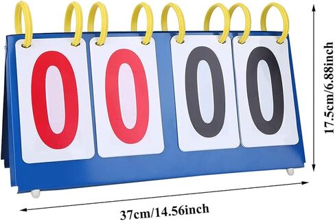 3/4 Scoreboards Digit Portable Flip Sports Scoreboard Score Conuter for Table Tennis Basketball,4 Digits in Saudi Arabia