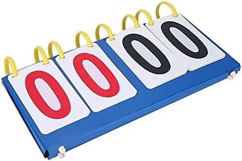 3/4 Scoreboards Digit Portable Flip Sports Scoreboard Score Conuter for Table Tennis Basketball,4 Digits in Saudi Arabia