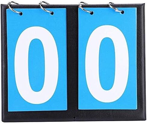 Sports Scoreboard Portable 2 Waterproof Desktop flip Scoreboard Scoring Device for Table Tennis Basketball in Kuwait