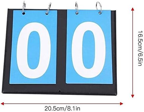 Sports Scoreboard Portable 2 Waterproof Desktop flip Scoreboard Scoring Device for Table Tennis Basketball in Kuwait