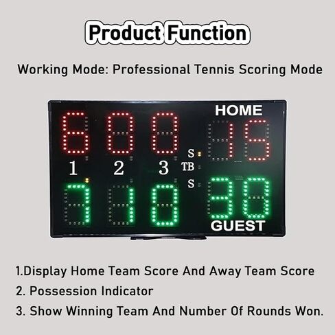 Digital Scoreboard,LED Scoreboard,Indoor Digital LED Scoreboard Tabletop Score Board for Basketball Volleyball Tennis Boxing Match Game Scoreboard.,Scoreboard+Stand,Scoreboards in Kuwait