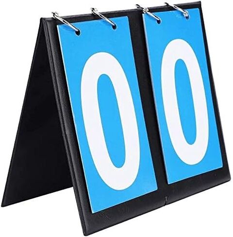 Sports Scoreboard Portable 2 Waterproof Desktop flip Scoreboard Scoring Device for Table Tennis Basketball in Kuwait