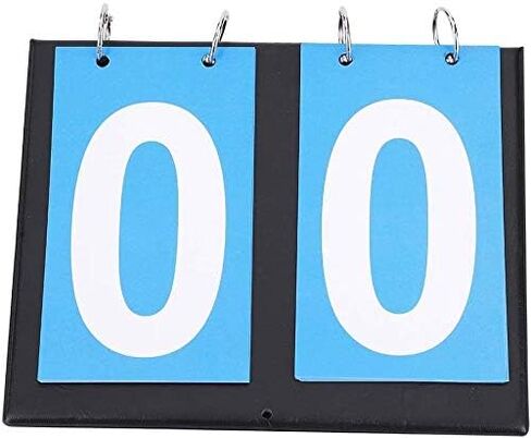 Sports Scoreboard Portable 2 Waterproof Desktop flip Scoreboard Scoring Device for Table Tennis Basketball in Kuwait
