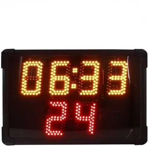 LED Digital Scoreboard Large Electronic Scoreboard, Waterproof 24s Countdown Clock Timer, for Multisports Indoor,Double Row 24s in Saudi Arabia