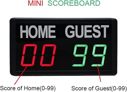LED Digital Scoreboard Wall-Mounted Scoreboard, 4-Digit Electronic Football Substitution Card,Electronic Display in Kuwait
