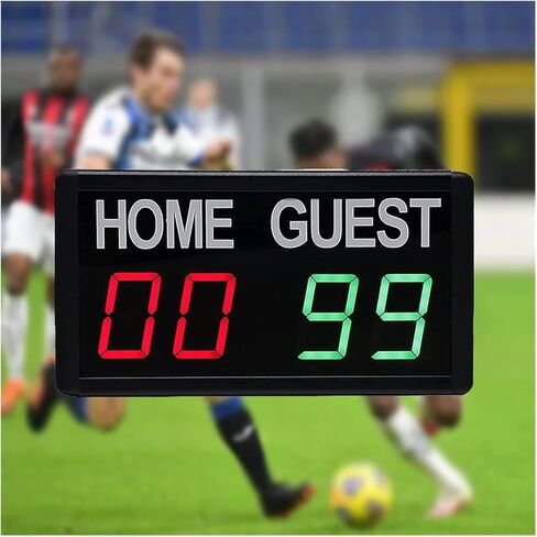 LED Digital Scoreboard Wall-Mounted Scoreboard, 4-Digit Electronic Football Substitution Card,Electronic Display in Kuwait
