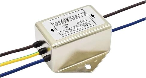 YB210-1A 3A 6A 10A 20A Single Section Single Phase AC Power Filter 220V Anti-Interference(YB210-1A Lead Type) in Saudi Arabia