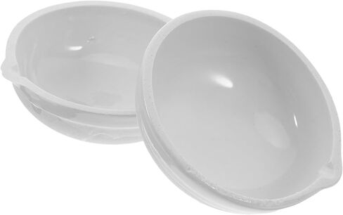2pcs Ceramic Evaporating Basin Porcelain Mixing Dish Bowls for Laboratory Experiments Scientific Teaching Chemical Stability White in Saudi Arabia