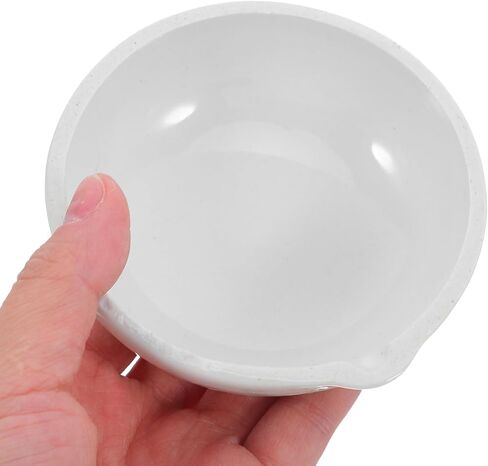 2pcs Ceramic Evaporating Basin Porcelain Mixing Dish Bowls for Laboratory Experiments Scientific Teaching Chemical Stability White in Saudi Arabia