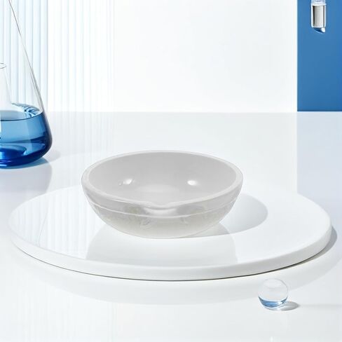 2pcs Ceramic Evaporating Basin Porcelain Mixing Dish Bowls for Laboratory Experiments Scientific Teaching Chemical Stability White in Saudi Arabia