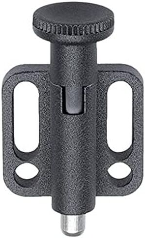 22110.0344 Locking Bolt, with Screw-On Flange, Horizontal/with Button and Locking Mechanism, D1 = 4 mm in Kuwait