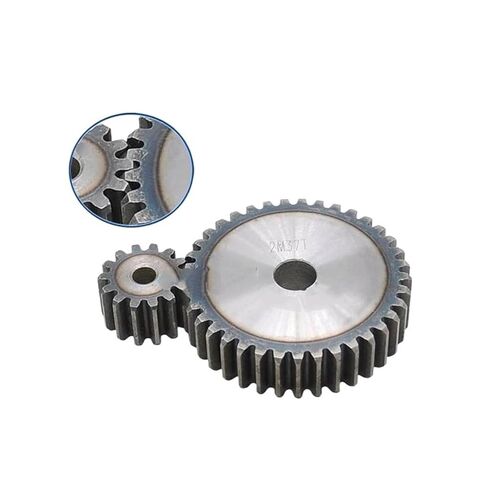 Steel Heavy Duty Motor Pinion Gear 2.5 Mod Metal Gear 10teeth- 21teeth Spur Precision Machinery Rough Bore Industry 45 Steel Pinion(12 Teeth) in Saudi Arabia