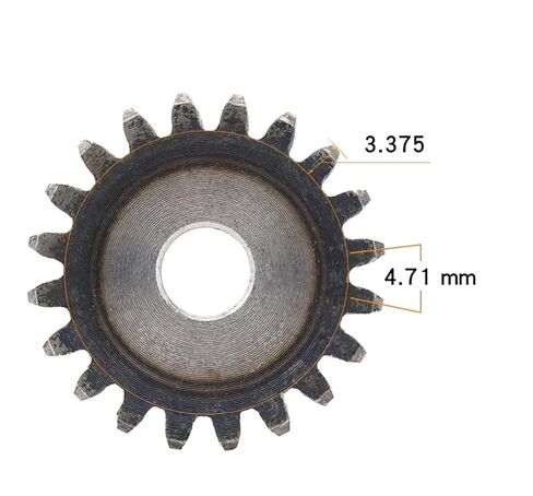 Steel Heavy Duty Motor Pinion Gear 1pcs Pinion Gears 1.5 Module Spur Gear Carbon Steel Metal Transmission(14T OD24mm) in Saudi Arabia