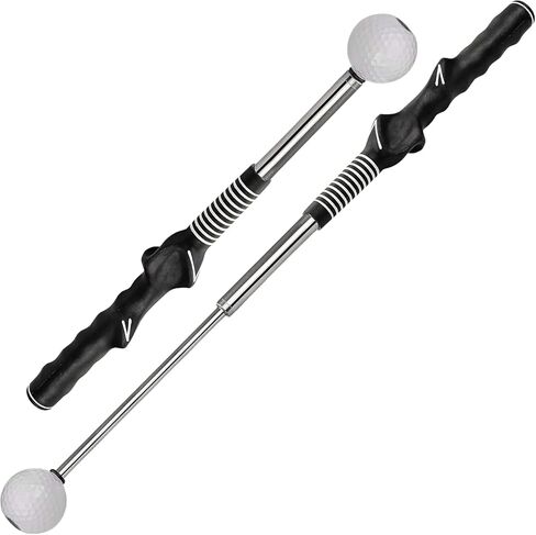 Golf Telescopic Club, Retractable Swing Training Aid, Click Sound Stick Trainer, Warm Up Golf Swing Trainer, Golf Grip Trainer, Golf Accessories for Men in Kuwait