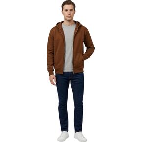 سترة بغطاء رأس من الصوف بسحاب للرجال من Rocawear 355 جرام لكل متر مربع - سترة ناعمة دافئة بسحاب كامل، غطاء رأس قابل للتعديل وجيوب كنغر للارتداء اليومي in Kuwait