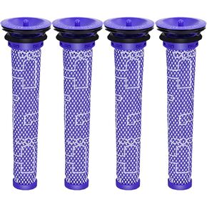 عبوة من 4 مرشحات أمامية/مسبقة متوافقة مع Dyson V7/V8 (SV11/SV10)، قطعة بديلة للجزء 965661-01، مجموعة قيمة فلتر ما قبل المحرك قابلة للغسل، ملحق متوافق in Kuwait