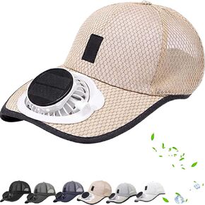 قبعة الذروة القابلة لإعادة الشحن بالطاقة الشمسية، قبعة بيسبول قابلة للتنفس تعمل بالطاقة الشمسية ومنفذ USB، مروحة هادئة بثلاث سرعات للجولف والمشي لمسافات طويلة وصيد الأسماك in Kuwait