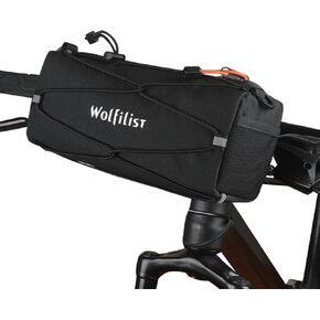 حقيبة مقود الدراجة متعددة الوظائف من WOLFILIST - حقيبة أمامية بإطار دراجة مقاوم للماء سعة 2.4 لتر، مقود قابل للتحويل إلى حقيبة حبال حول الجسم، تصميم بسيط للدراجات الجبلية/الطرق in Kuwait
