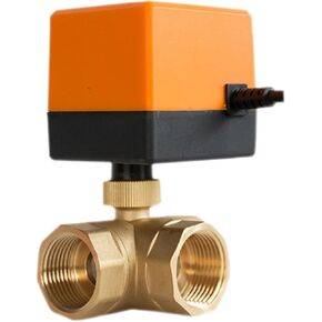 تحكم ثنائي الاتجاه بثلاثة أسلاك 1/2 بوصة 3/4 بوصة 1 بوصة صمام كروي ثلاثي الاتجاه صمام كروي نحاسي (1,12 فولت تيار مستمر) in Kuwait