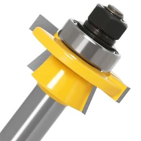 2 قطعة 12 مللي متر 1/2 "عرقوب شاكر السكك الحديدية و ستايل راوتر بت مجموعة كربيد الباب سكين النجارة لسان أدوات القطع للخشب (NO4 12.7 مللي متر عرقوب) in Kuwait