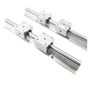 2 قطعة SBR12 SBR16 SBR20 خطي دليل السكك الحديدية 300 400 500 600 700 800 1000 مللي متر دعم السكك الحديدية + 4 قطعة SBR16/12/20UU كتلة الدب الخطي (SBR16,200 مللي متر) in Kuwait