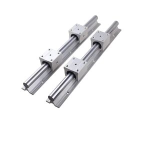 2 قطعة حواجز توجيهية خطية SBR12 SBR16 SBR20 300-1500 مللي متر تحمل كتل حركة سلسة (SBR16,500 مللي متر) in Kuwait