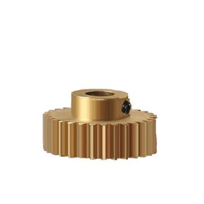 Steel Heavy Duty Motor Pinion Gear 1M 26-41Teeth Hole Diameter 6.35/7mm Convex Step Small Module Precision Gear(7mm-33 Teeth) in Saudi Arabia