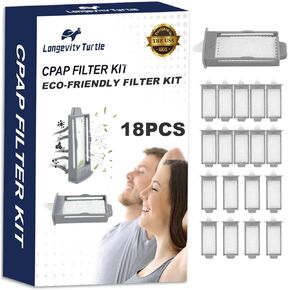 18 PCS Reusable Pollen Filters, Compatible with Respironics Dream2 Machine, Pollen Filters Replacement Supplies in Kuwait