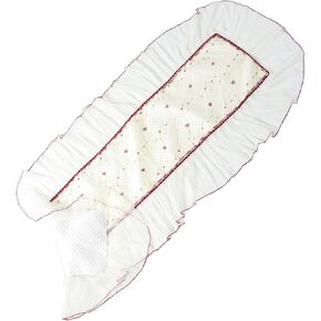 غطاء Zerodeko Guzheng من القماش السميك المزخرف أداة حماية مضادة للانزلاق والغبار من قماش Guzheng بنمط الأزهار مناسب عالميًا in Kuwait