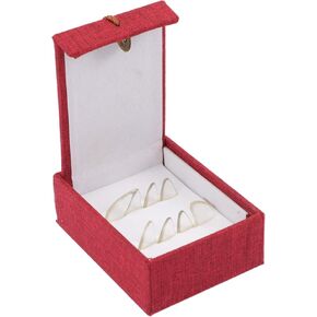 أغطية أصابع واقية لأظافر اللعب من Toyvian Guzheng، أغطية أصابع Guzheng كبيرة من الكريستال الأبيض لحماية أطراف الأصابع، ملحقات أدوات السلسلة in Kuwait