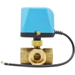 1/2 "3/4" 1 "2" ثلاثي الاتجاه 220 فولت 12 فولت 24 فولت 2-سلك صمام كروي نحاسي مغلق عادة صمام كروي (12,12VDC_مغلق عادي) in Kuwait