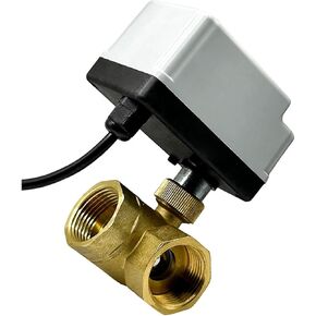 1/2 "3/4" 1 "بوصة صمام كروي ثلاثي الاتجاه صمام كروي نحاسي صمام كروي ثلاثي الأسلاك تحكم ثنائي الاتجاه مع مفتاح يدوي (1 14، T Type_12VDC) in Kuwait