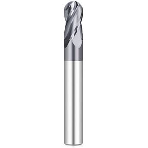 1pcs Solid Carbide 4 Flute Ball Nose End Mill R1.0-R8.0 CNC Milling Tool Spiral Router Bit Milling Cutter Ball Nose End Mill Cutter for Metal Copper Steel in Saudi Arabia