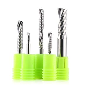 10 قطعة/المجموعة/مجموعة مطاحن نهاية فلوت واحدة من الألومنيوم 3.175-12 مللي متر O فلوت حتى قطع حلزوني باستخدام الحاسب الآلي راوتر بت قاطع طحن الخشب للخشب والألمنيوم (10x25x60L) in Kuwait