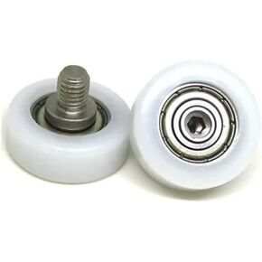 5 Pieces 24mm OD POM Coated Bearings with M6 Screws BS62624-8C9L10M6 M6x24x8 Plastic Pulleys with Rod Bolts(OD19 x W7 x M5) in Kuwait