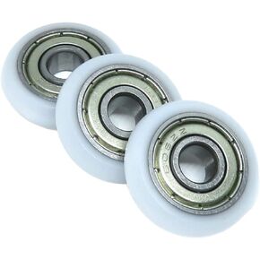 10 Pieces 6x22x6 mm POM Coated Roller BSR60622-6 22 Diameter polyacetal Silent Wrapped Wheel 6 * Door and Window Guide in Kuwait
