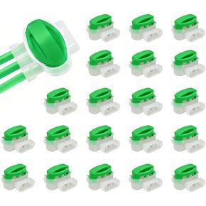 20 قطعة من موصلات الأسلاك المقاومة للماء في 3 اتجاهات من هيدلي تولز، موصلات أسلاك IDC 314-BOX الكهربائية، ضفيرة ذاتية التعرية لكابلات 22-14 AWG، موصلات كهربائية لجزازة العشب الروبوتية، والري in Kuwait