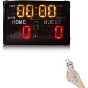 Outdoor Portable LED Scoreboard with 2.4G Remote Control, Digital Sport Scoreboard for Basketball/Football/Badminton/Table Tennis/Hockey in Kuwait